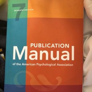 Publication Manual of the APA